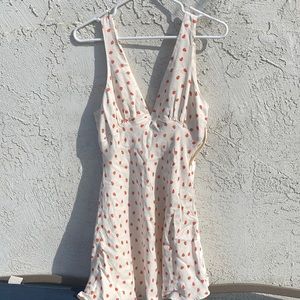 Zara Lrg strawberry sundress